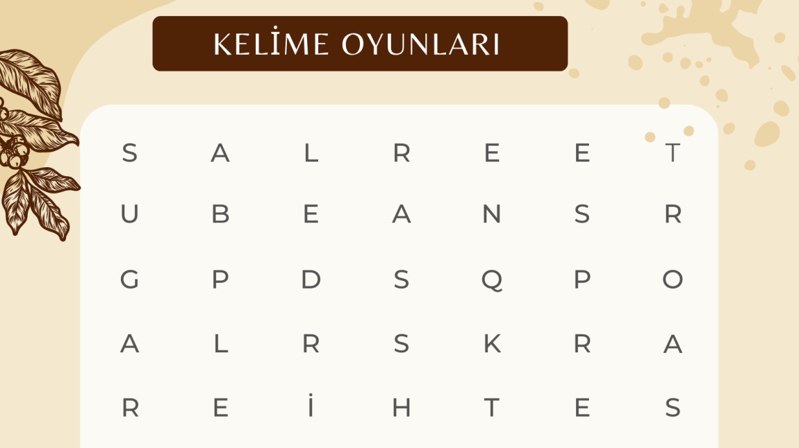 KELİME OYUNLARI ETKİNLİĞİ